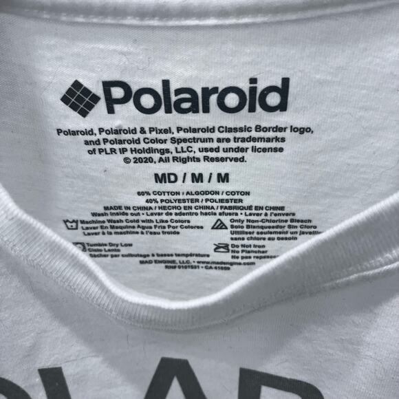 Retro Polaroid Camera Film Women's MD Cropped Graphic T-shirt - Picture 3 of 4